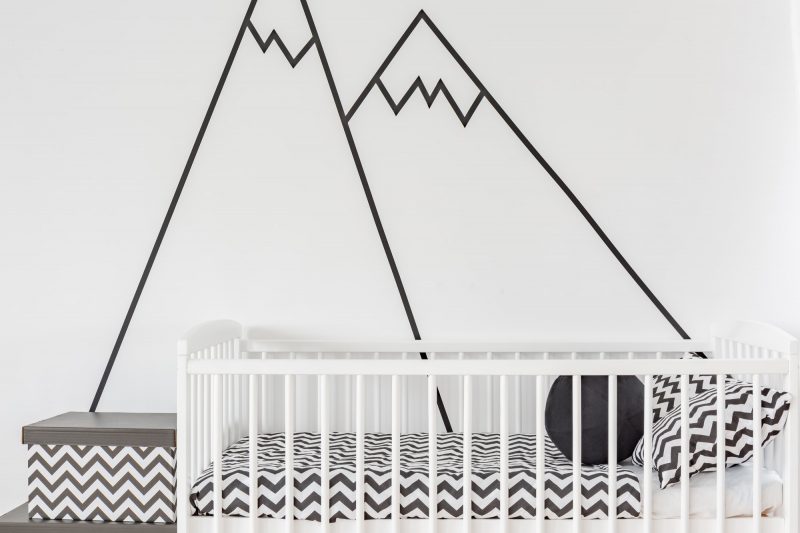 Wall decoration in baby room